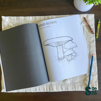 The Mushroom Book: Adult Coloring for Nature Lovers