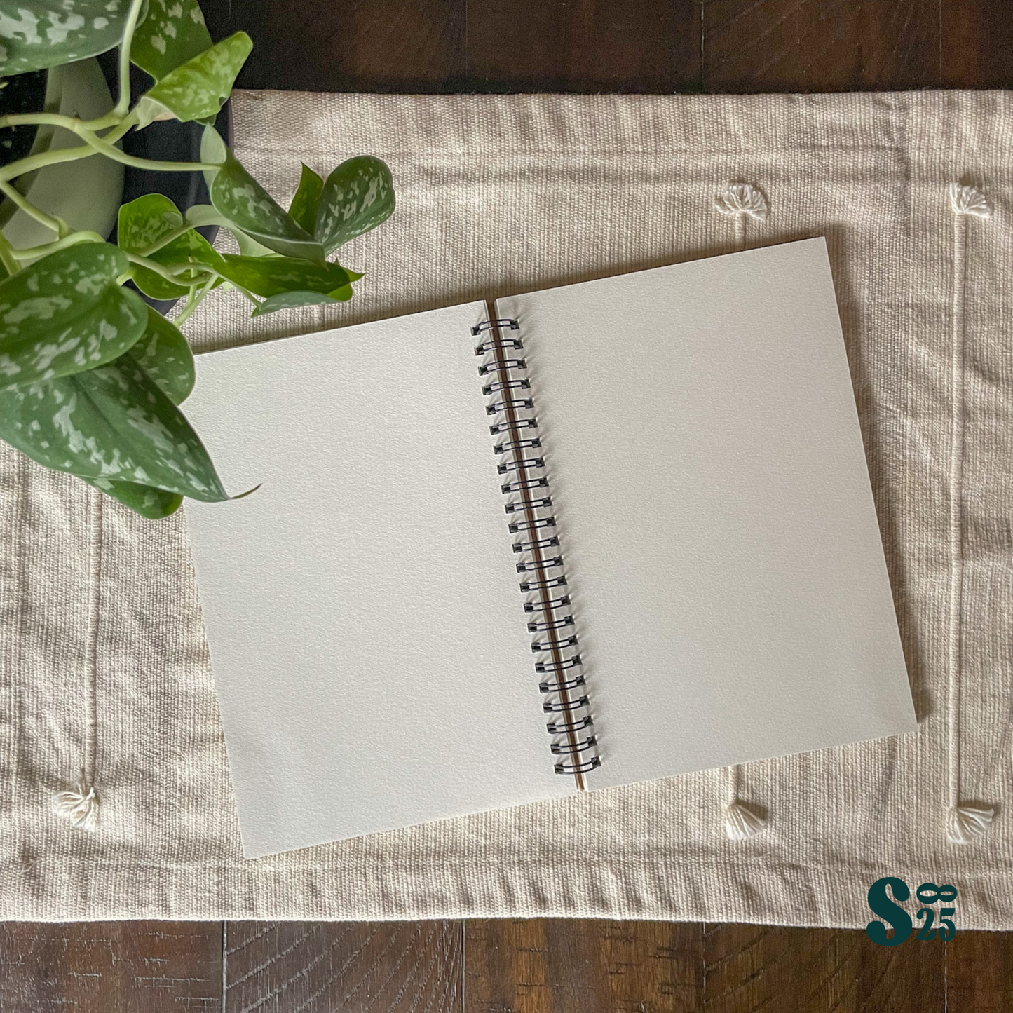 Oyster Mushroom Hand Printed Sketchbook