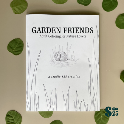 Garden Friends - Adult Coloring for Nature Lovers