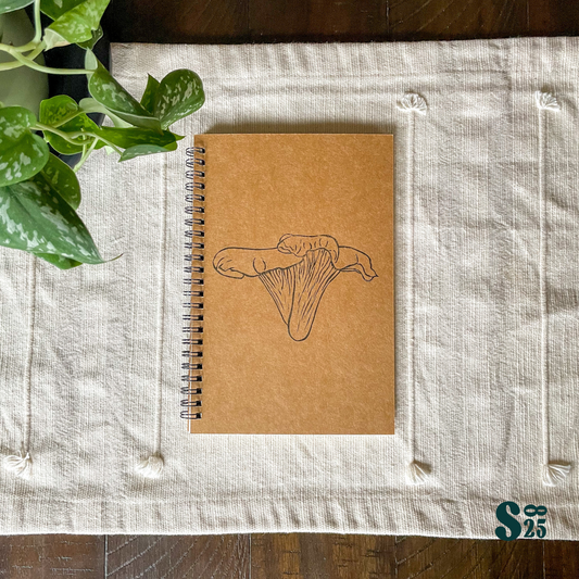 Chantarelle Hand Printed Notebook