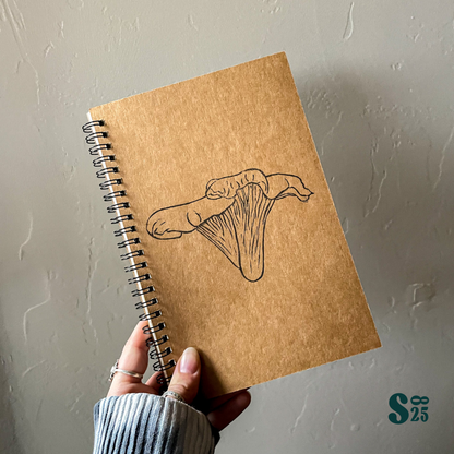 Chantarelle Hand Printed Notebook