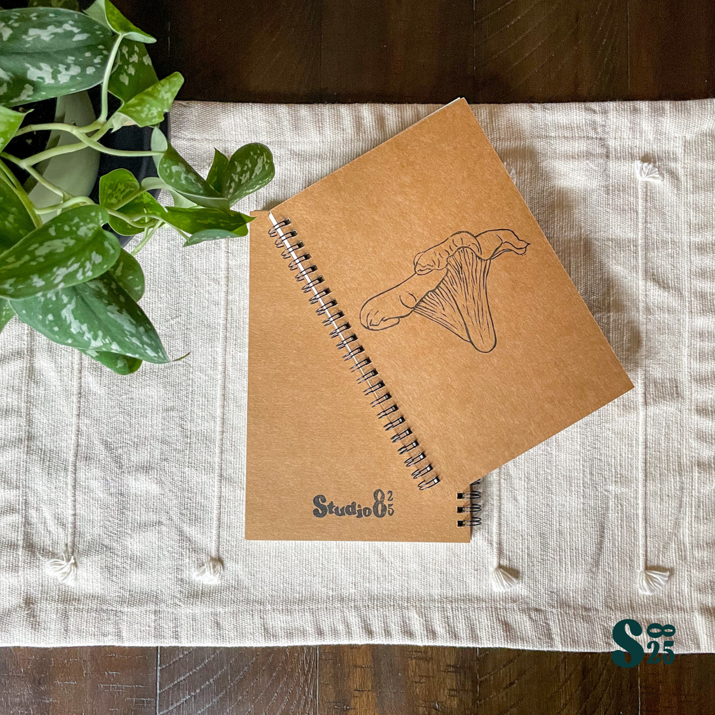 Chantarelle Hand Printed Notebook