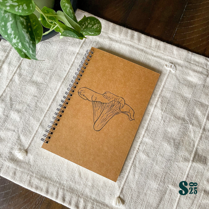 Chanterelle Hand Printed Sketchbook