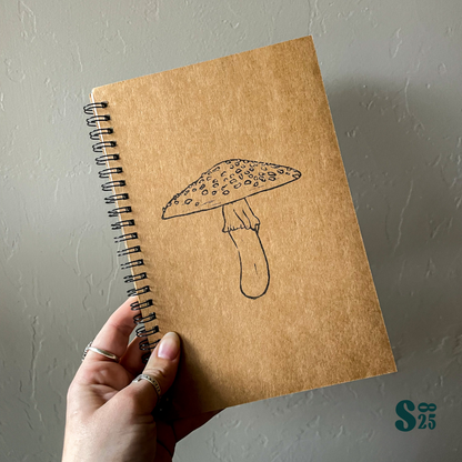 Fly Agaric Hand Printed Notebook