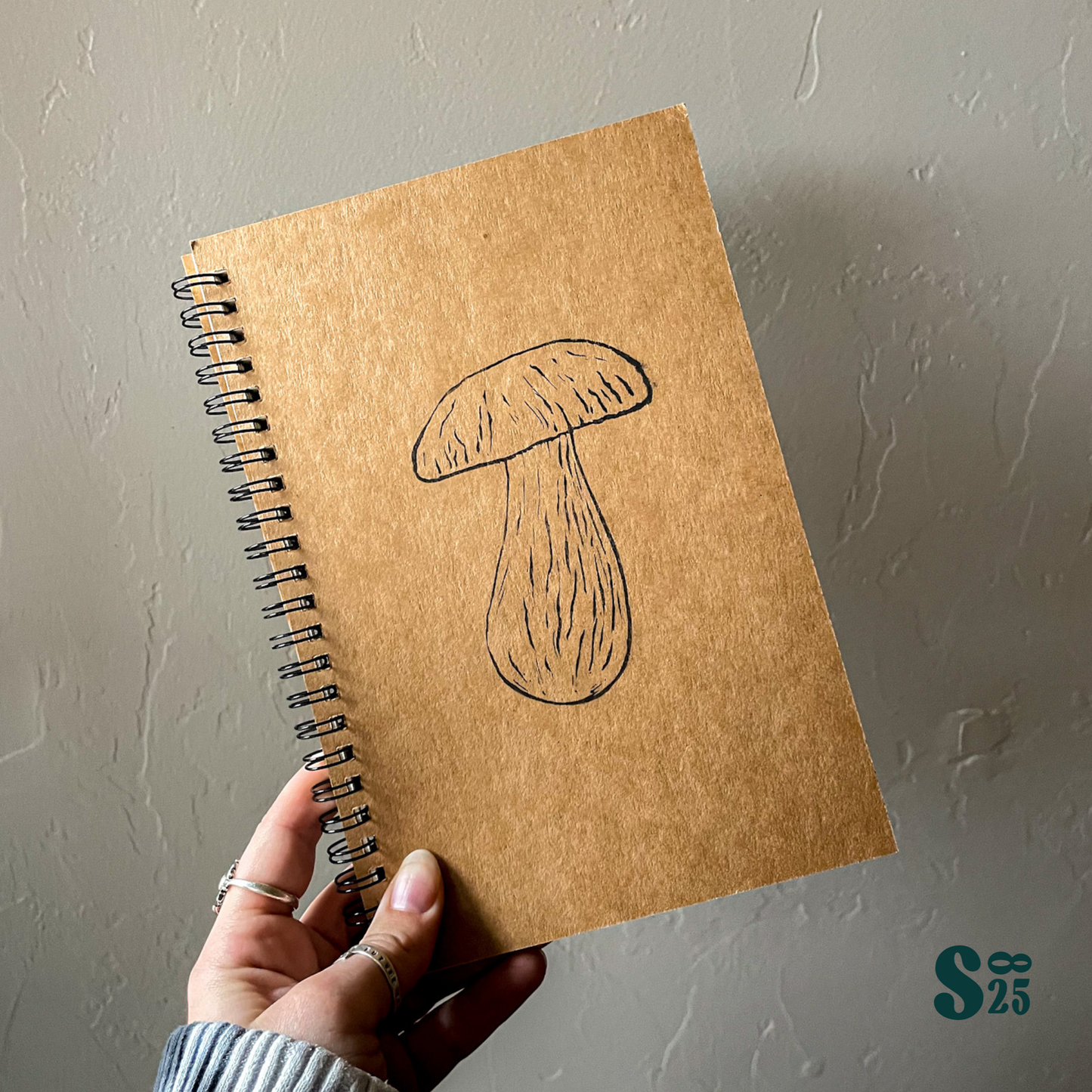 King Bolete Hand Printed Notebook