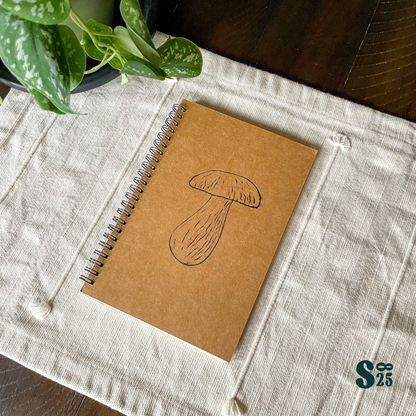 King Bolete Hand Printed Sketchbook