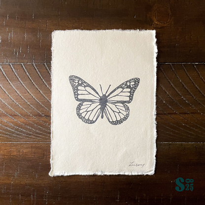 Monarch Butterfly Handmade Print