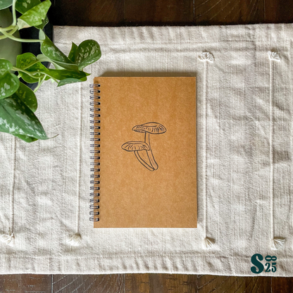 Mycena Hand Printed Notebook