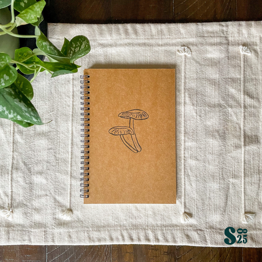 Mycena Hand Printed Notebook