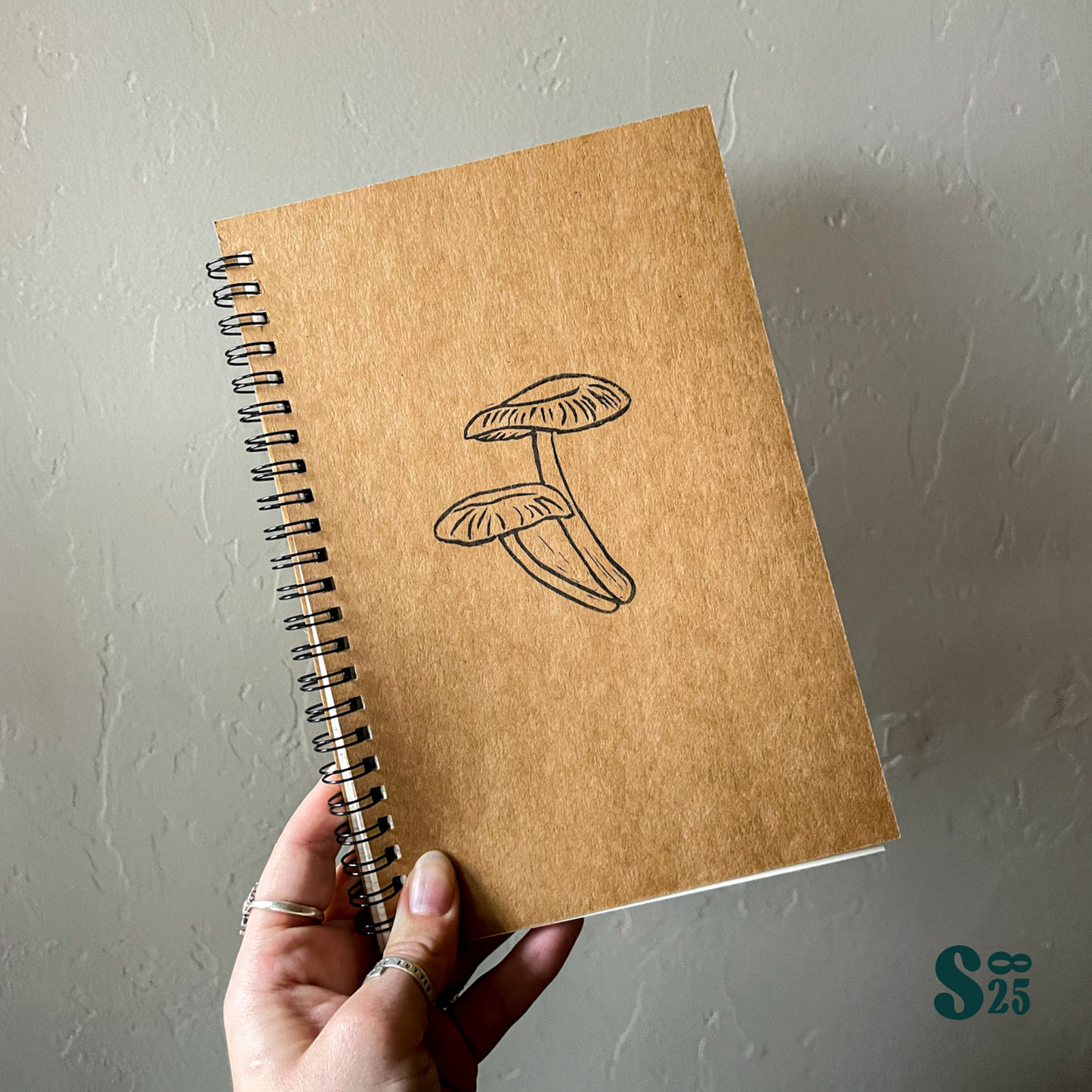 Mycena Hand Printed Notebook