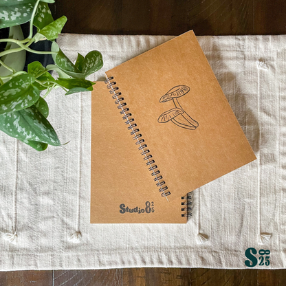 Mycena Hand Printed Notebook