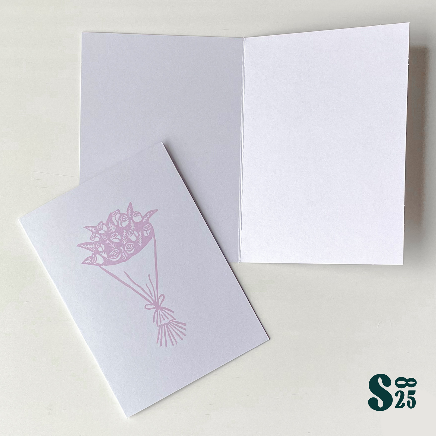 Flower Bouquet Handmade Folded Cards - Pack of 3