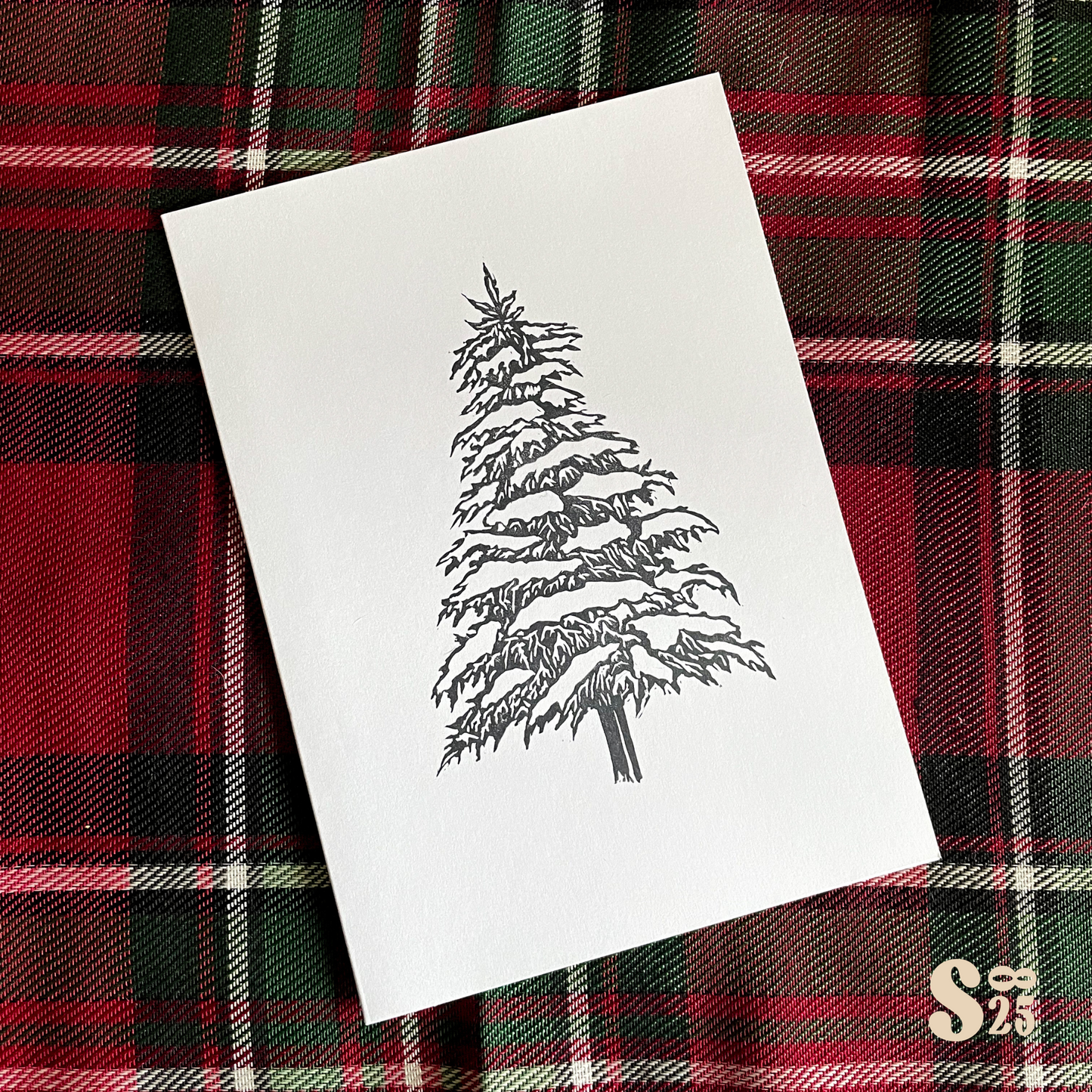 Winter Pine Handmade Card