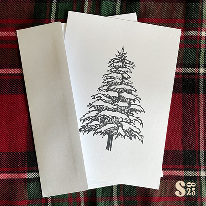 Winter Pine Handmade Card