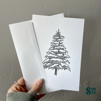 Winter Pine Handmade Card