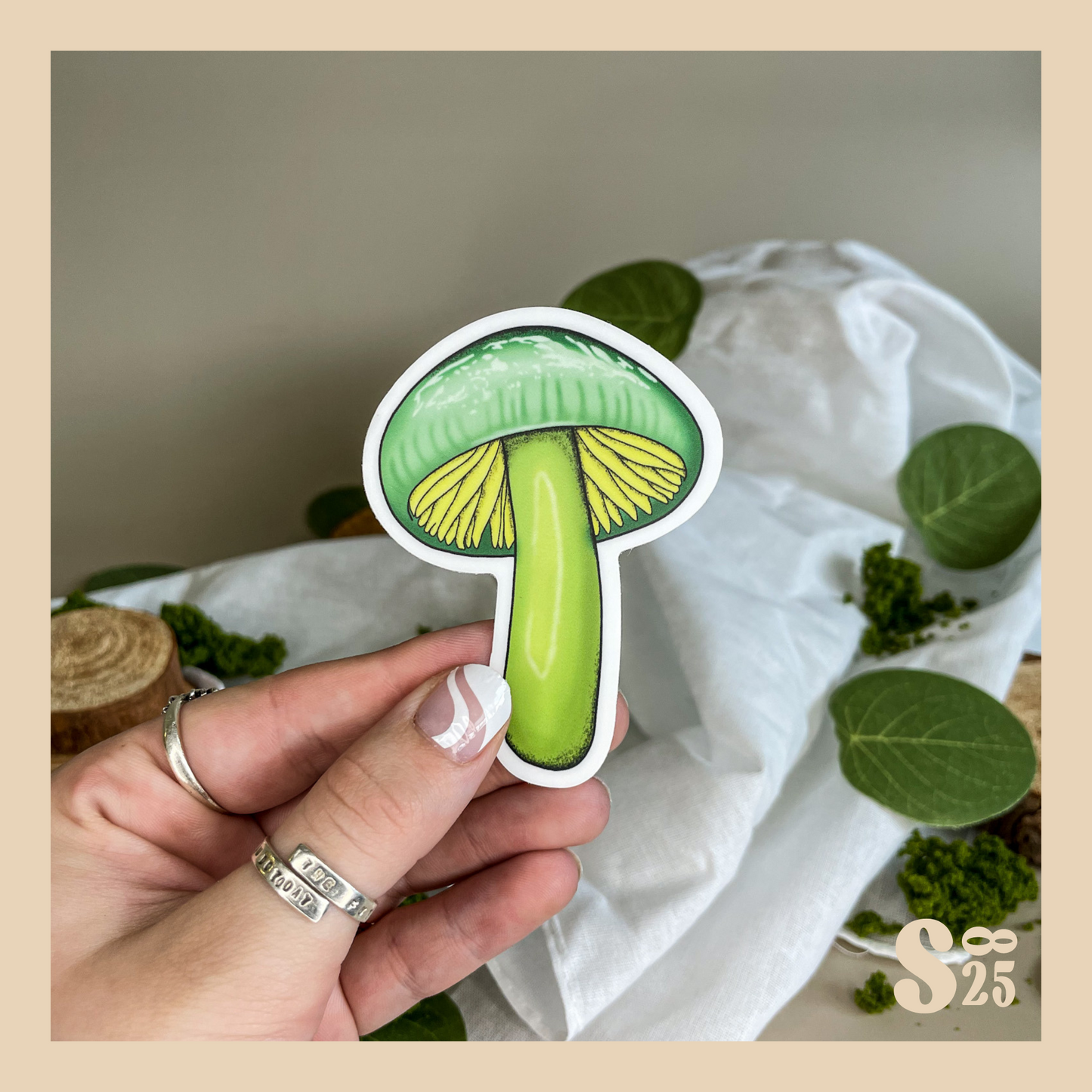 Parrot Mushroom Sticker