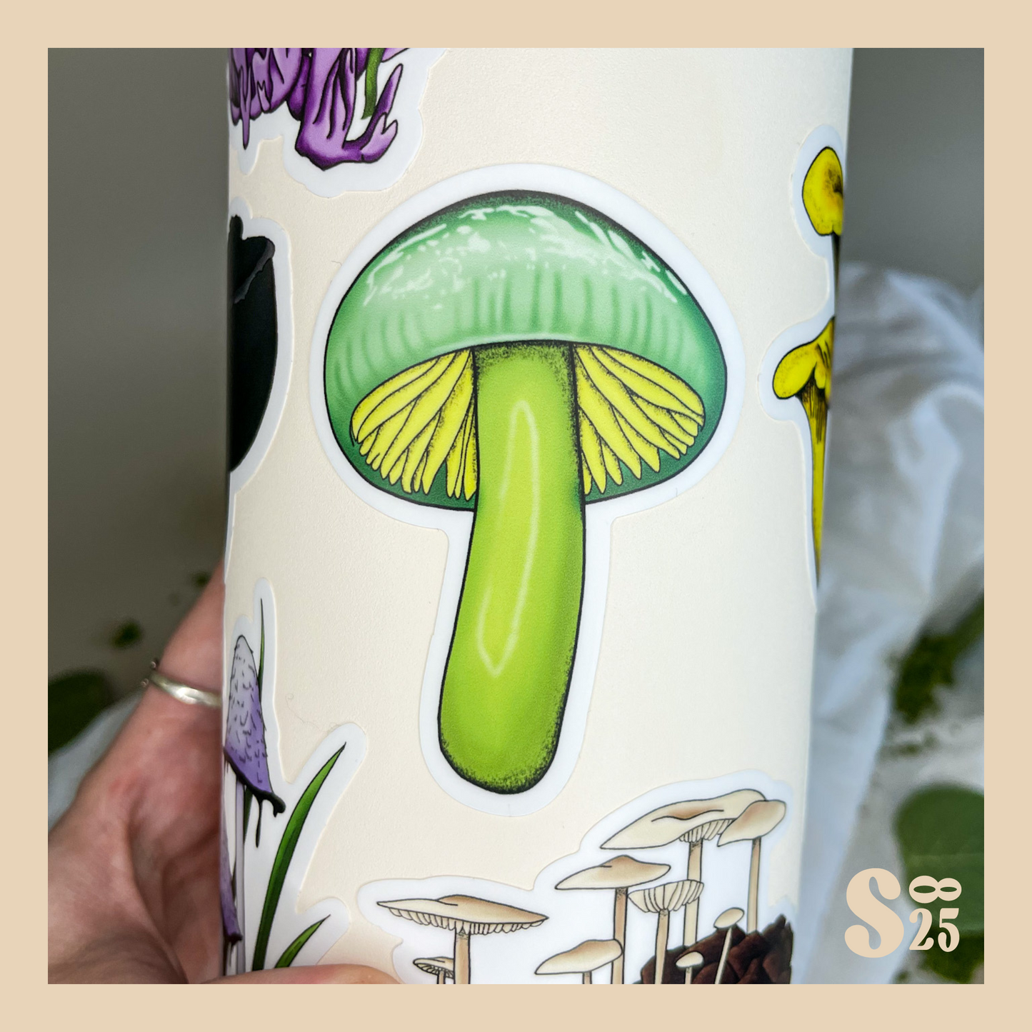 Parrot Mushroom Sticker